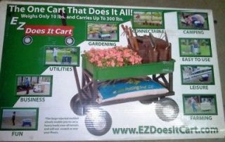 EZ Does It Cart THE ORIGINAL Garden Utility Beach Logs Catering Light 
