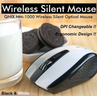  Wireless Silent 5 Button Optical Mouse DPI Adjustable Noiseless OREO