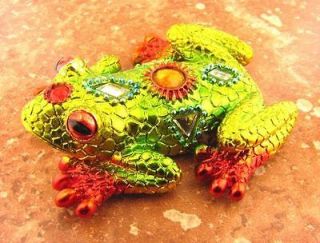 Green & Orange, Frog Themed, Decorative Magnet