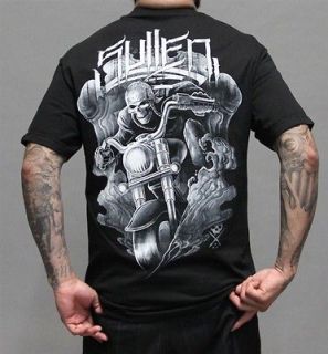   Sullen clothing authentic punk goth tattoo skull mma T shirt Outlaw