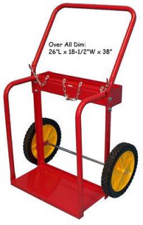 Mid   Welding Mig Oxy Oxygen Acetylene Cylinder Tank Cart Dolly   FREE 