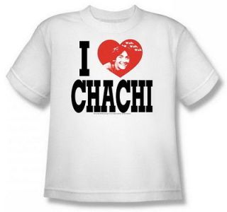 Happy Days I Heart Chachi Youth White T Shirt CBS184 YT