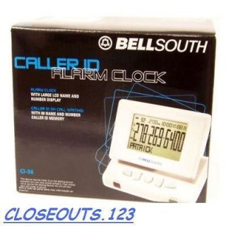Large LCD Alarm Clock w/Caller Id & Date new Bell South