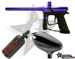Dangerous Power E1 Paintball Gun Package   Purple / Black