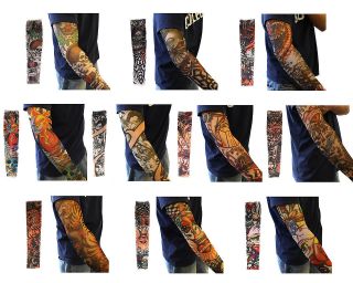 Bundle Monster Mix Design Fake Tattoo Sleeves Body Art Arm Stocks 