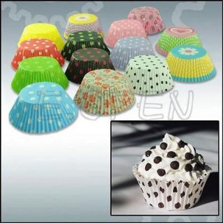 Colors 120pcs Greaseproof Cupcake Liners Paper Cups Cake Tray