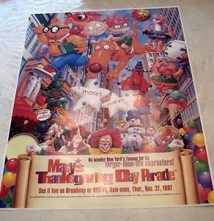  Thanksgiving Day Parade Advertising Poster 1997 Edition