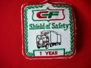   Freightways driver patch shield of safety1 years 3 3/8 X 3 inches