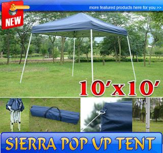 Blue New 10 Sierra Pop Up Tent Outdoor Patio Instant Canopy Shelter