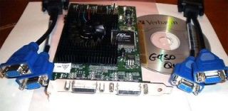 Matrox G450 128MB Multi Monitor Series Quad View Desktop PCI Video 