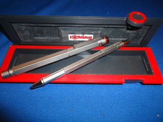 Rotring 600 Old Style Set, Pen + Ballpoint + Pencil, Rare, In Box