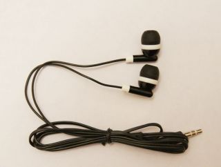 20 X Black 3.5mm In Ear Earbud Earphone Headset For Mobile phone  
