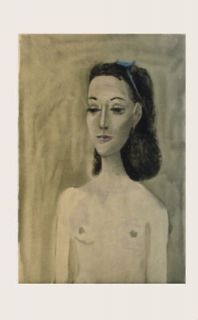 1950 Pablo Picasso Portrait Of Mrs. Paul Eluard Mourlot Lithograph
