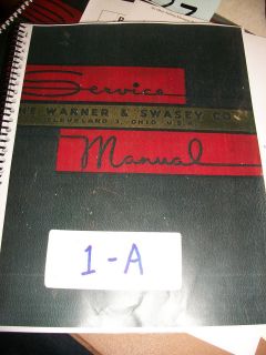 Warner & Swasey #1A Turret Lathe Copy of Manual Parts & Schematics 