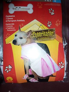 NEW Football CHEERLEADER SPORTS Dress Pet Dog Costume S 5 – 15 lbs