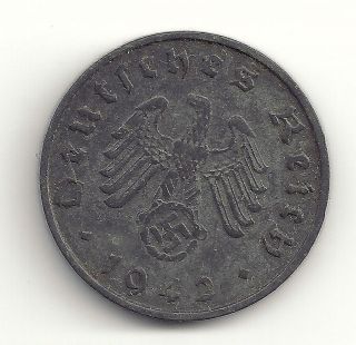   Deutsches Reich ( 3rd Reich ) 10 RP Swastika coin (better date coin