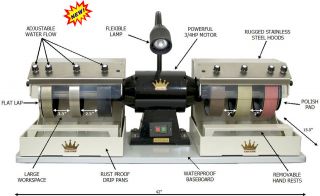 BUTW CAB KING 8V1 lapidary grinding polishing machine