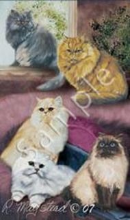 CATS, Long Hair, Persian, Himalayan Cats Roller Ball INK PEN