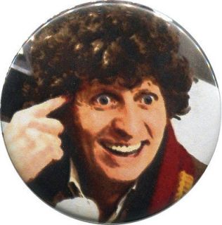 Fourth Doctor 2.25 Pinback Button BBC Doctor Who Tom Baker