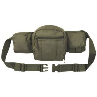 OLIVE DRAB TACTICAL WAIST FANNY BUTT PACK w/Pockets   Fully Adjustable 