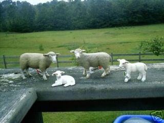 SHEEP FAMILY; ram/ewe/lamb/t​oy/Schleich/fa​rm animals