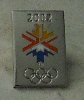 OLYMPIC GAMES PIN Salt Lake 2002 Olympics Snowflake Rings Hat Pin 