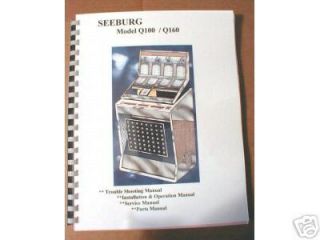 Seeburg Q100/Q160 Jukebox 4 Part Manual