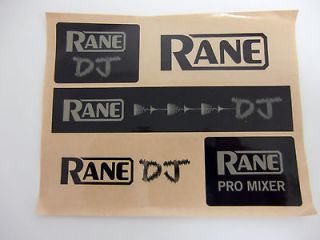   PRODUCTS RANE DJ 5 DECAL STCKER SHEET RANE PRO MIXER RANE DJ MORE