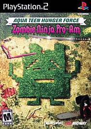 Playstation 2 Aqua Teen Hunger Force Zombie Ninja Pro Am Game PS2