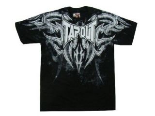 TAPOUT T SHIRT BLACK WHITE DESIGNS TEE MENS SMALL