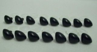 15 Black Plastic Safety Noses & Washers For Toys or Dolls   Amigurumi 