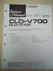 Pioneer Service Manual~CLD V700/1570K CD/CDV/LD Player~Original~Repair