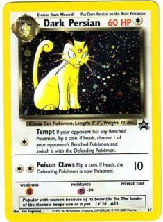 Pokemon Card Black Star Promo #17 DARK PERSIAN holo
