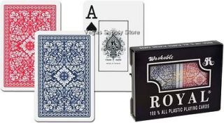     Jumbo Index 100% Plastic 2 Deck Set Playing Cards   # 15 4201BJ