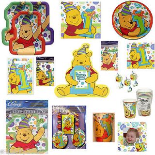   POOH 1st Birthday Party Supplies ~ Pick 1 or Many to Create your SET