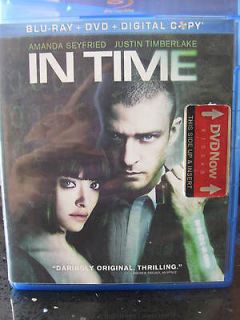 IN TIME (BLU RAY DVD & DIGITAL COPY) 2 DISC SET WITH SLIPCOVER & CODE