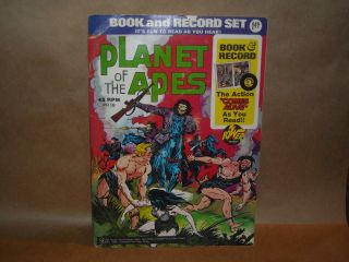 PLANET OF THE APES BOOK AND 45 RPM RECORD