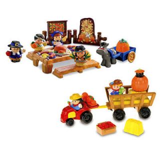   Price LITTLE PEOPLE 2 Thanksgiving Playsets~ Celebration / Hayride