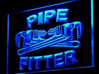 j097 b Pipe Fitter Tools Display Shop Neon Light Sign