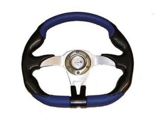 POLARIS RZR OFFROAD STEERING WHEEL (Blue) With Adapter