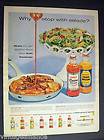 50s image of Pork Chops & Salads w/ Kraft French Dressing 1959 Recipe 