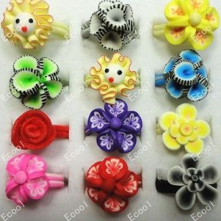 New wholesale jewelry mixed lots 30pcs children Polymer clay rings 