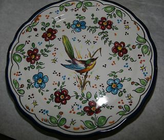 Pottery Platart Platter or Plate with bird