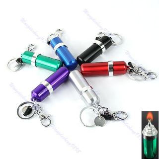 Portable Stainless Steel Alcohol Burner Lamp With Keychain Keyring