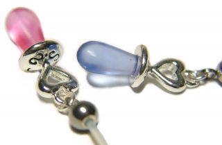 ULTRA Flex Frosted Pacifier Pregnancy Belly Button Ring Maternity 