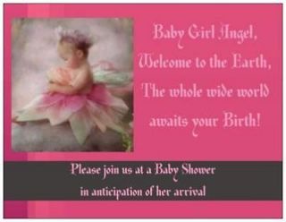 20 Baby GIRL Shower INVITATIONS Post Cards POSTCARDS