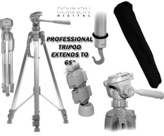 Pro 65 TRIPOD 3 WAY PANHEAD BUBBLE LEVEL FOR Sony Canon Nikon Camera 