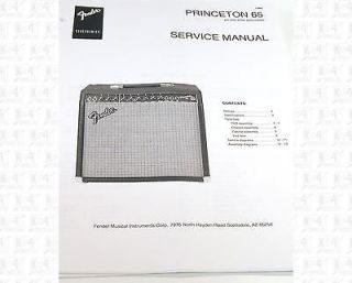 Fender Princeton 65 Amplifier Service Manual