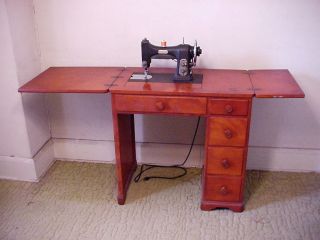   77 ROTARY SEWING MACHINE, CABINET   TABLE, ACCESSORIES & MANUALS