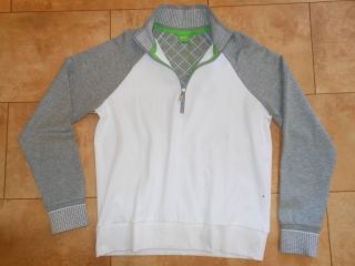   BOSS Green Label White Grey Sweater Track Suit Sweat Golf Sweatshirt S